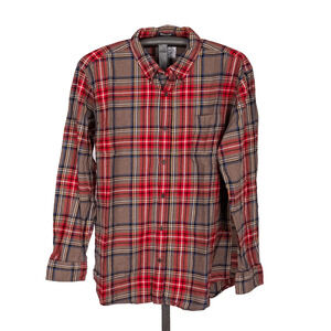 Vintage St. Johns Bay Men's Brushed Cotton Flannel Shirt XL 90s Y2K Grunge Cabin